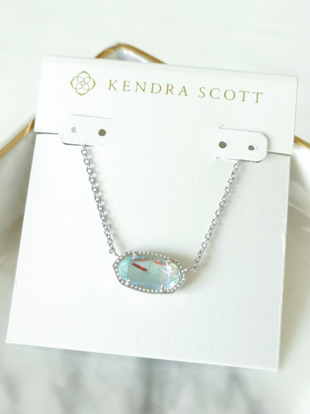 Kendra Scott - Elisa Silver Dichroic Glass Necklace